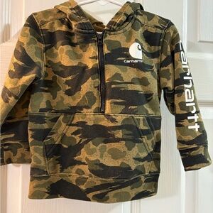 Carhartt Kids Green Camo Hoodie
